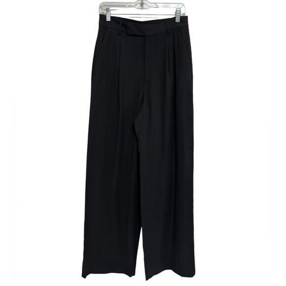 NWT Banana Republic Factory Drapey Wide Leg Pant in Black - Size 8 - Picture 2 of 9